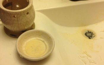 Removing Wax Spill From Inside the Sink Basin