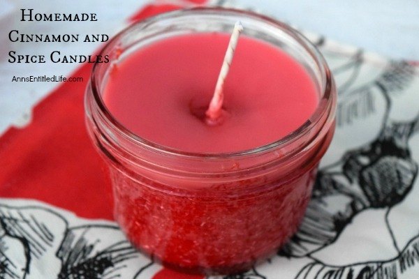 homemade cinnamon and spice candles, crafts
