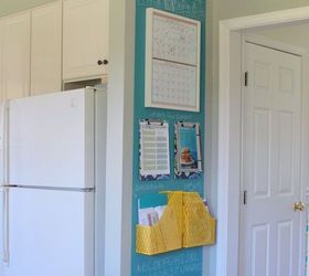 diy home command center, chalkboard paint, organizing, painting