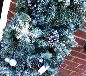 snow dusted tomato cage christmas trees, christmas decorations, container gardening, gardening, repurposing upcycling, seasonal holiday decor