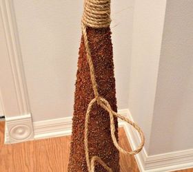 using rope to repurpose christmas decor, christmas decorations, crafts, seasonal holiday decor