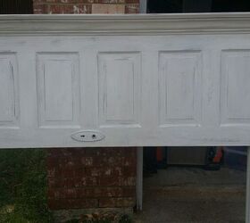 5 panel vintage door headboard antique white faux distressing, painted furniture