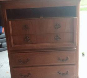 french provincial dresser makeover, painted furniture