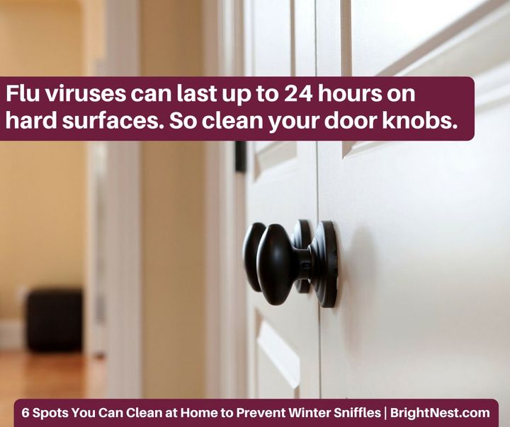 clean home prevent winter sniffles, cleaning tips, Door Knobs and Cabinet Handles