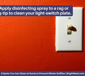 clean home prevent winter sniffles, cleaning tips, Light Switches