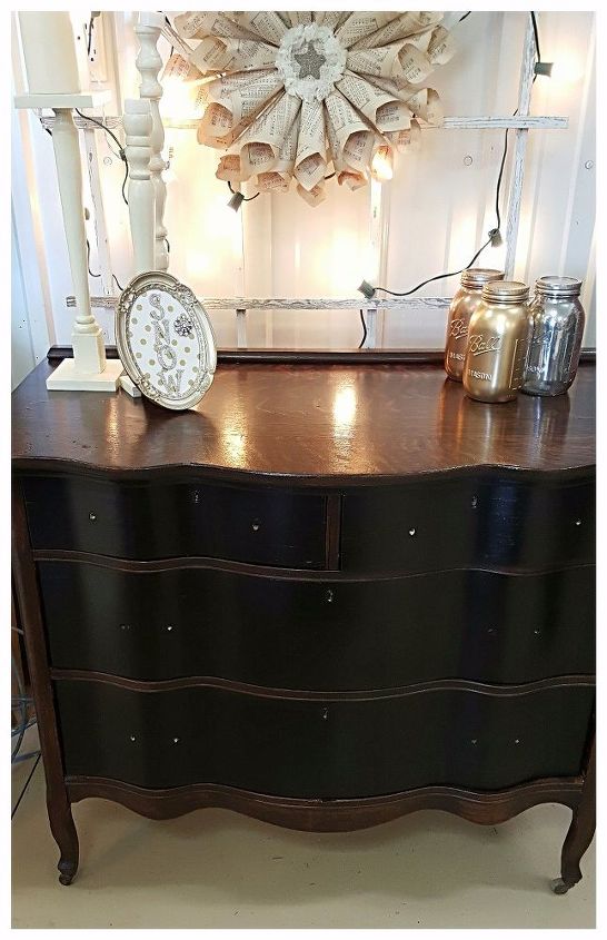 old dresser gets a new life, painted furniture