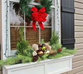 Easiest Christmas Window Box Idea EVER! | Hometalk