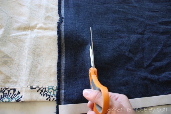 uma maneira de fazer cortinas curtas sem costurar muito no cho