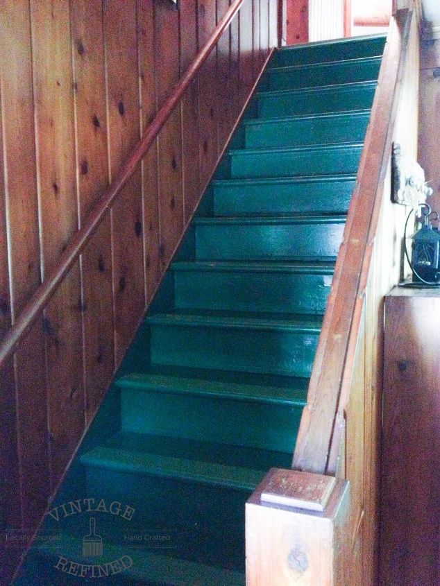 staircase makeover, diy, home improvement, painting, stairs