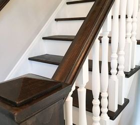 staircase makeover, diy, home improvement, painting, stairs
