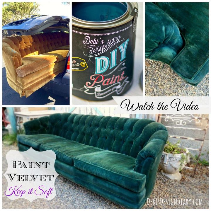 Painting Velvet Fabric With Chalk Paint Painting Velvet Fabric With Chalk Paint