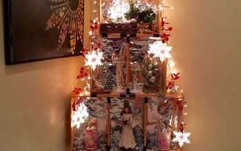 Crate Christmas Tree - - Alternative or Non-Traditional Christmas Tree