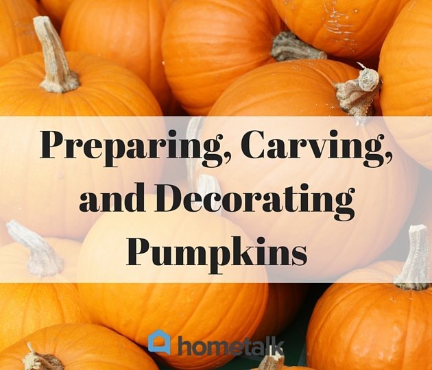 project guide preparing carving and decorating pumpkins, crafts, halloween decorations, seasonal holiday decor