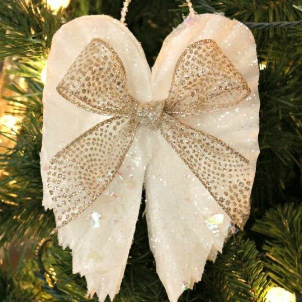 s look closely at these christmas angels you ll see something familiar, christmas decorations, seasonal holiday decor, Coffee Filters