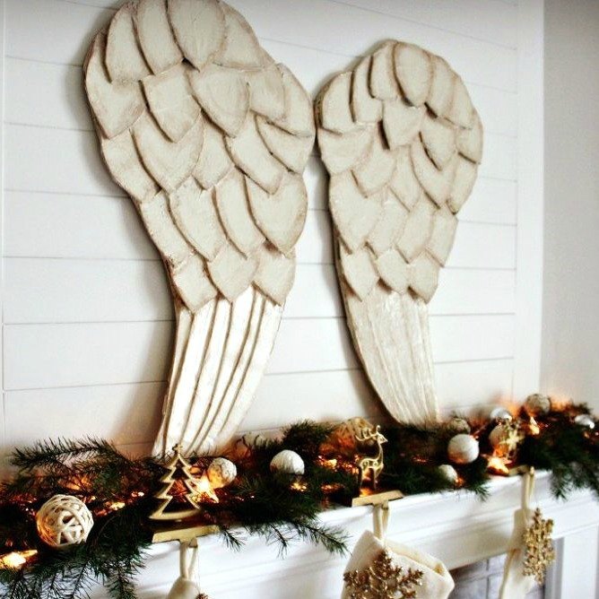 s look closely at these christmas angels you ll see something familiar, christmas decorations, seasonal holiday decor, Cut up Cardboard
