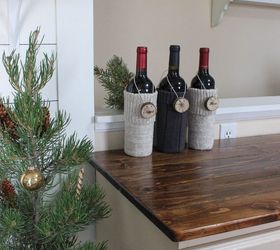 wine bottle sweaters, crafts, how to, repurposing upcycling