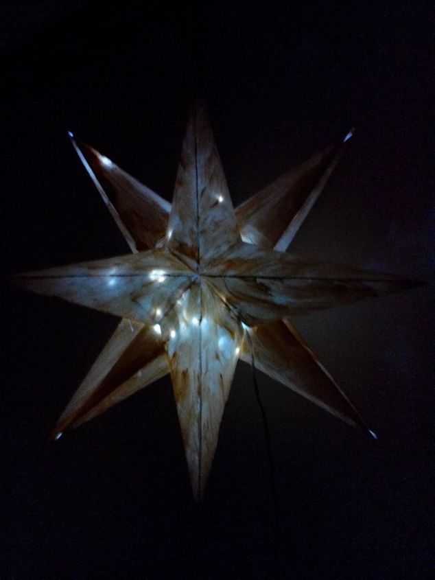 diy big origami star homeforchristmas