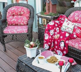 s 18 budget friendly home updates for guests, home decor, seasonal holiday decor, Add Inviting Touches to Your Porch