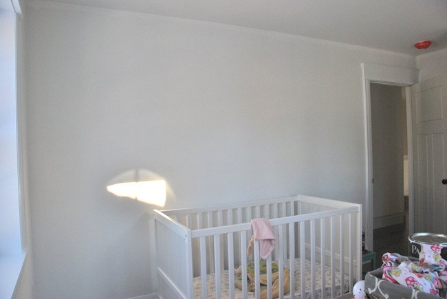accent wall in a nursery tutorial, bedroom ideas, painting, wall decor