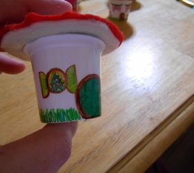 k cup fairy house christmas ornaments, christmas decorations, crafts, how to, repurposing upcycling, seasonal holiday decor