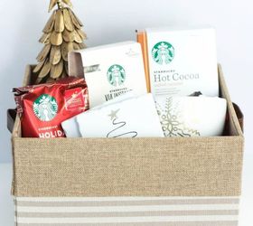 holiday hot cocoa diy gift basket, christmas decorations, crafts, seasonal holiday decor