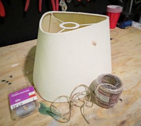 make jute lampshade cheap, crafts