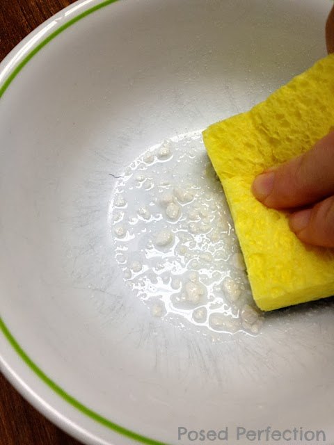 como limpar marcas de talheres de louas corelle