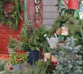 christmas decor joy to the potting shed, christmas decorations, outdoor living, seasonal holiday decor