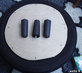 diy storage ottoman project tutorial tire upcycle, diy, how to, organizing, repurposing upcycling, storage ideas, reupholster