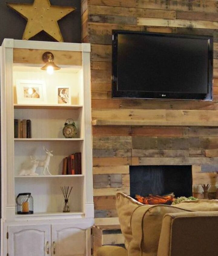 Diy Pallet Wood Fireplace Fireplaces Mantels Woodworking Projects Diy Pallet Wood Fireplace Fireplaces Mantels Woodworking Projects