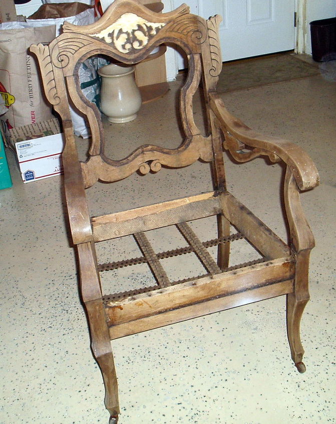 Upholstering An Old Chair But What, How To Reupholster A Chair Seat With Springs