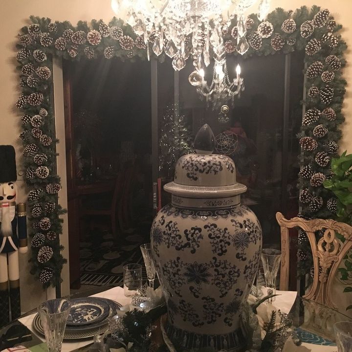 holidaydecor pine cone garland, christmas decorations, seasonal holiday decor, wall decor