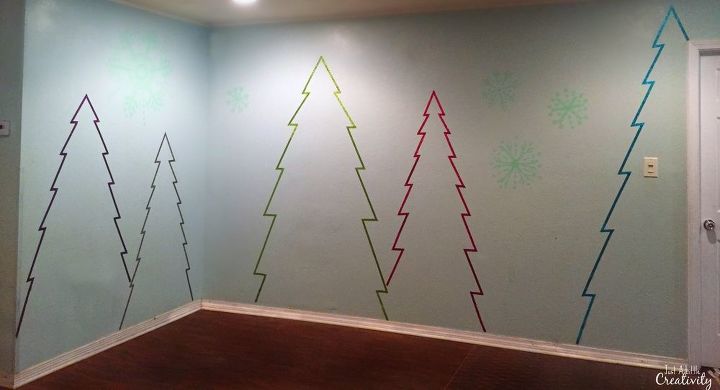 crea un pas de las maravillas de invierno en tus paredes con washi tape
