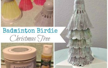  Árvore de Natal #Reaproveite o passarinho de badminton
