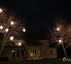 diy lighted christmas balls, christmas decorations, diy, lighting, outdoor living, seasonal holiday decor