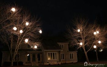 DIY Lighted Christmas Balls