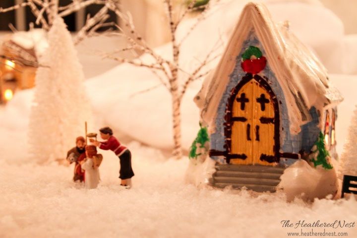 christmas mini village craft family, christmas decorations, crafts, seasonal holiday decor
