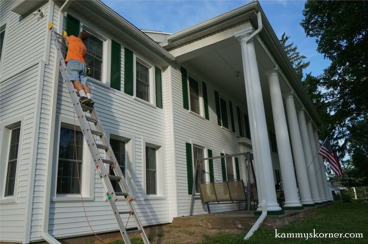 exterior updates to our mini white house, architecture, concrete masonry, diy, home improvement, landscape