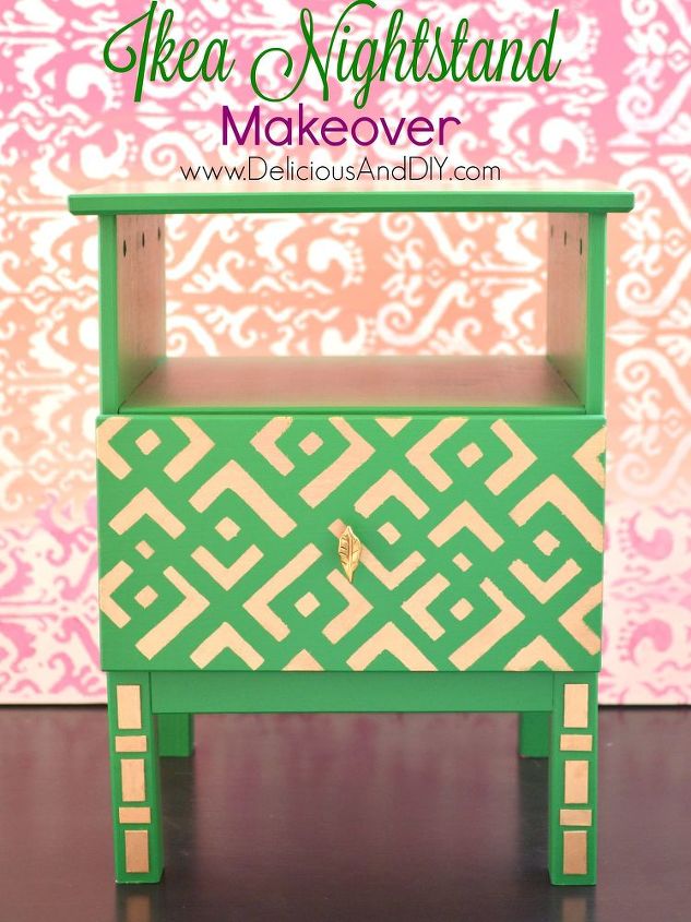ikea nightstand makeover, painted furniture