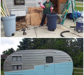 gidget the vintage trailer renovations before and after, diy, home improvement, home maintenance repairs, painting