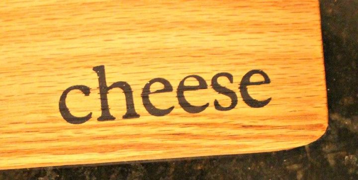 tablas de queso recuperadas para la mesa