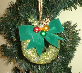 christmas curtain ring wreath ornaments, christmas decorations, crafts, how to, seasonal holiday decor, wreaths