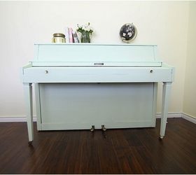 i painted my piano mint and it was easy, chalk paint, painted furniture