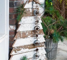 christmas decoration woodworking diy tree porch, christmas decorations, diy, porches, woodworking projects