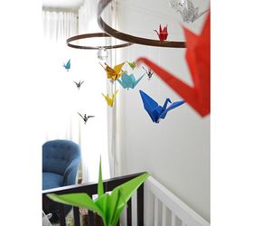 diy birds origami nursery decor, bedroom ideas, crafts