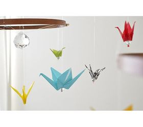 diy birds origami nursery decor, bedroom ideas, crafts