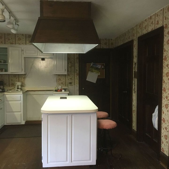 q what is this wood box over my kitchen island, cosmetic changes, home improvement, kitchen design, large home improvement projects