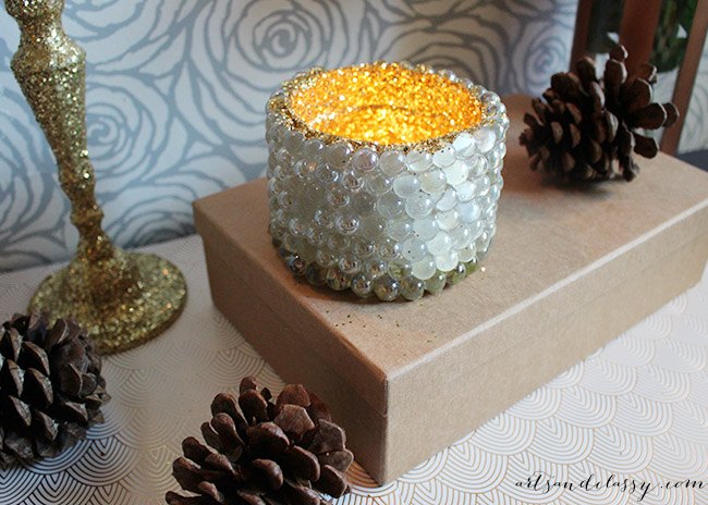 decorando minha casa com um projeto diy festivo suportes para velas glam