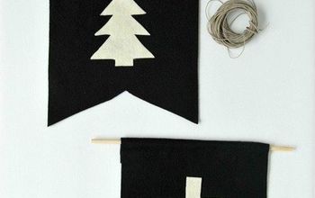 Banderines de fieltro DIY {decoración navideña fácil}