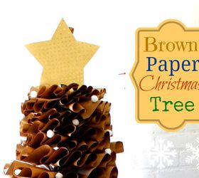 how to make a full size brown paper christmas tree, christmas decorations, crafts, how to, seasonal holiday decor